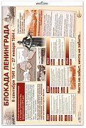 *ПЛ-15160 Демонстрационный Плакат А2 В ПАКЕТЕ. Блокада Ленинграда (в индивидуальной упаковке, с европодвесом и клеевым клапаном)