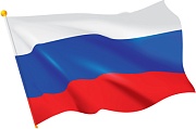 М-15035 Вырубная фигурка. Российский флаг (Уф-лак)