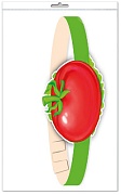 *МА-9678 Маска-ободок В ПАКЕТЕ. Помидор (в индивидуальной упаковке, с европодвесом и клеевым клапаном) - группа Овощи