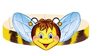 МА-10704 Маска-ободок. Пчелка- группа Насекомые