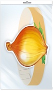 *МА-9388 Маска-ободок В ПАКЕТЕ. Лук (в индивидуальной упаковке, с европодвесом и клеевым клапаном) - группа Овощи