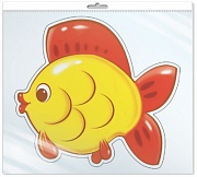 *ФМ-10517 ПЛАКАТ ВЫРУБНОЙ А4 В ПАКЕТЕ. Рыбка (блестки, в индивидуальной упаковке, с европодвесом и клеевым клапаном) *ФМ-10517 ПЛАКАТ ВЫРУБНОЙ А4 В ПАКЕТЕ. Рыбка (блестки, в индивидуальной упаковке, с европодвесом и клеевым клапаном)