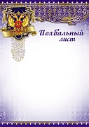 Ш-7377 Похвальный лист с Российской символикой (для принтера)