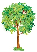 ФБ-13609 Плакат вырубной А2. Рябина летняя (уф-лак) - тема Деревья