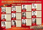 ПЛ-13112 Плакат А2. Дети-герои Великой Отечественной войны
