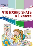 Что нужно знать в 1 классе: наглядный материал по школьной программе. 32 учебных таблицы