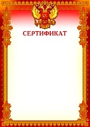 Ш-8494 Сертификат (с Российской символикой)