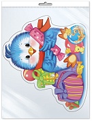 *ФМ-10860 ПЛАКАТ ВЫРУБНОЙ А4 В ПАКЕТЕ. Птичка с новогодними подарками (блестки в лаке, в индивидуальной упаковке, с европодвесом и клеевым клапаном) *ФМ-10860 ПЛАКАТ ВЫРУБНОЙ А4 В ПАКЕТЕ. Птичка с новогодними подарками (блестки в лаке, в индивидуальной упаковке, с европодвесом и клеевым клапаном)