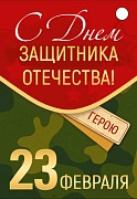 Б-15696 Бирка. 23 февраля. С Днем защитника Отечества! (уф-лак)