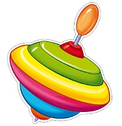 ФМ-10516 Плакат вырубной А4. Юла (с блестками в лаке) ФМ-10516 Плакат вырубной А4. Юла (с блестками в лаке)