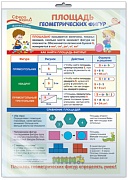 *ПО-13816 ПЛАКАТ А3 В ПАКЕТЕ. Математика в 3 классе. Площадь геометрических фигур (в индивидуальной упаковке, с европодвесом и клеевым клапаном)