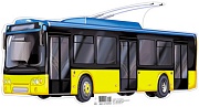 ФМ1-10453 Плакат вырубной А4. Машина троллейбус (с уф-лаком)