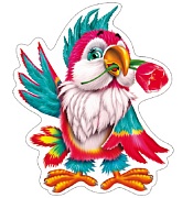 ФМ-10514 Плакат вырубной А4. Попугай (с блестками в лаке) ФМ-10514 Плакат вырубной А4. Попугай (с блестками в лаке)