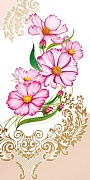 КД1-14813 Конверт для денег. Изящные цветы (любое назначение, УФ-лак)