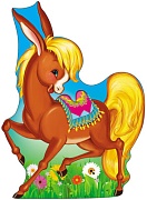 Ф-7453 Плакат вырубной А3. Конек Горбунок (с блестками в лаке) - группа Персонажи сказок Ф-7453 Плакат вырубной А3. Конек Горбунок (с блестками в лаке) - группа Персонажи сказок