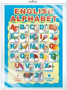 *Ш-10287 Мини-плакат А4. ENGLISH ALPHABET (в индивидуальной упаковке с европодвесом и клеевым клапаном)