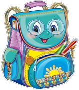 Ф-13776 Плакат вырубной А3. Школьный портфель (Уф-лак) - группа Школа Ф-13776 Плакат вырубной А3. Школьный портфель (Уф-лак) - группа Школа